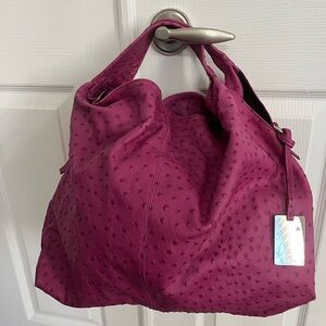 FURLA Elisabeth Cyclamen Pink Leather Ostrich Women's Bag Tote
